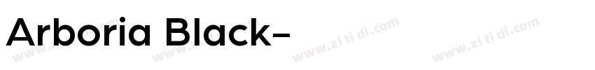 Arboria Black字体转换